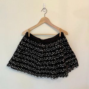 Black & White Confetti Party Skirt